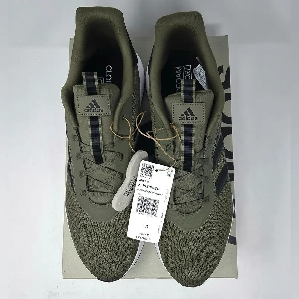 adidas Men's XPLR Path 2.0 3-Stripe Sneaker Green Size 13 NIB